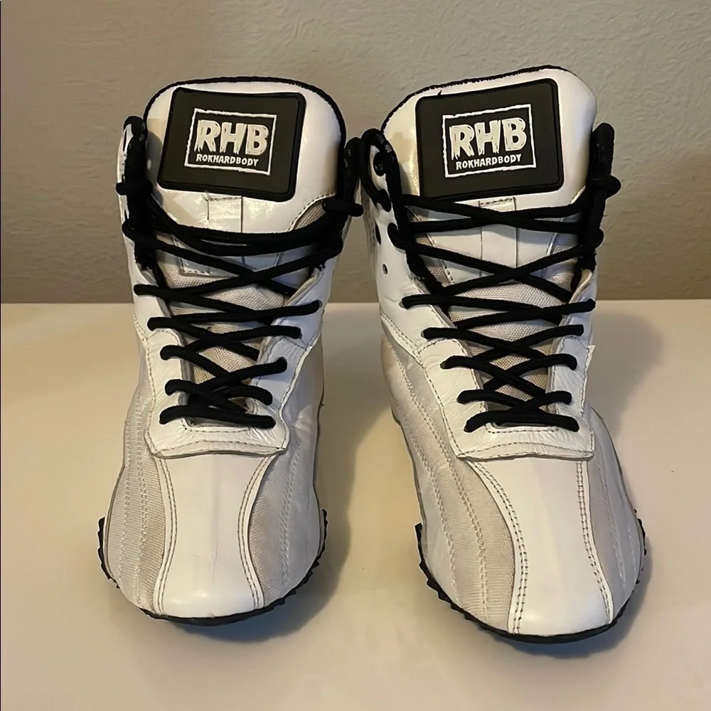 RHB ROKHARDBODY,  White and Black Boxing Shoes